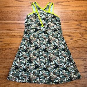 B•Passionate Camouflage Y2K Vintage Criss Cross Neck Mini Dress b7